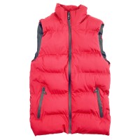 大量供應夾棉背心外套  時尚設計保暖拉鏈袋口外套 夾棉外套供應商 SKVM025